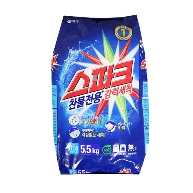 찬물 전용 가루 세제 5.5kg 일반 드럼 겸용 대용량