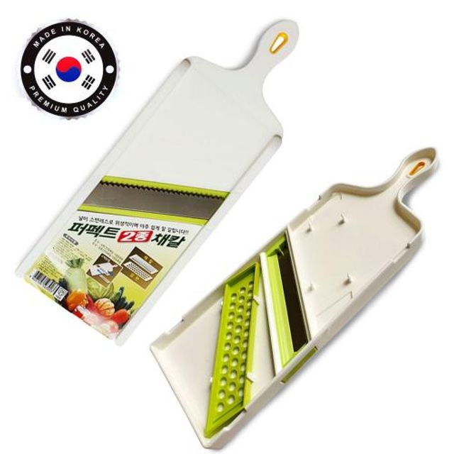 퍼펙트 2종채칼 손잡이 채칼 강판 채썰기 칼