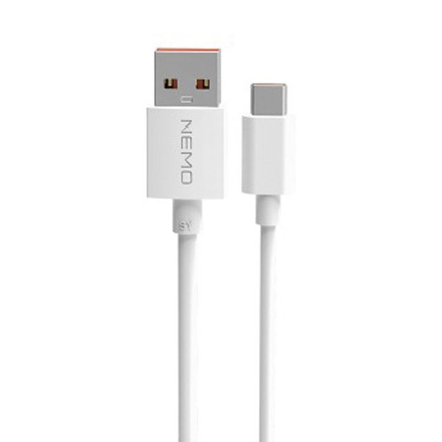 usb고속충전케이블 네모 데이터 C타입 1.2M 화이트