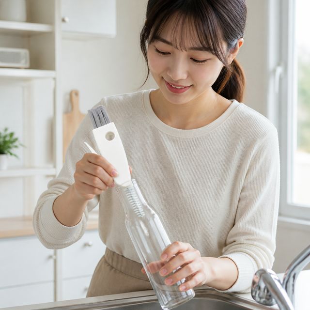 주방 컵세척솔 병세척 틈새브러시 3in1 싱크대 청소솔