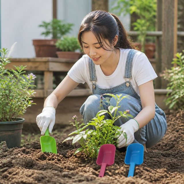 원예용 소형 가드닝 야외 캠핑 땅 파기 작은 삽 농작업용 텃밭 도구