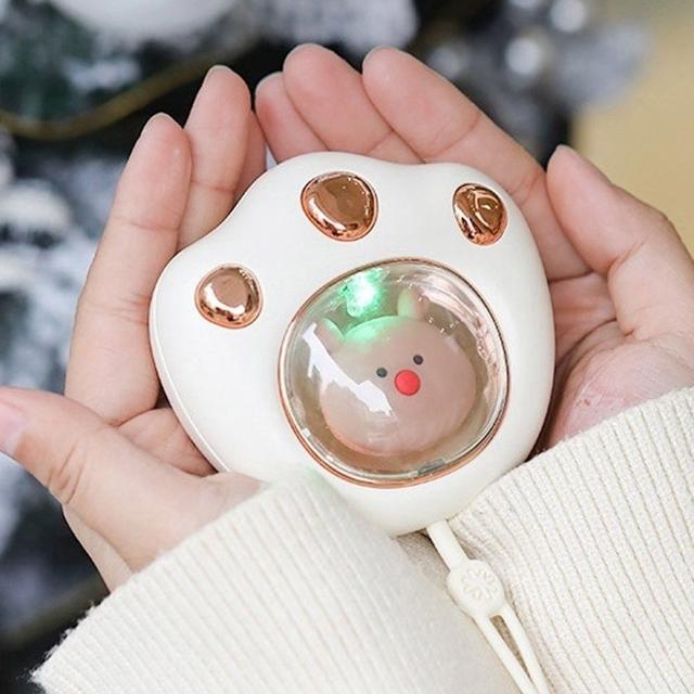 충전식 손난로 고양이 캐릭터 휴대용 USB 손난로