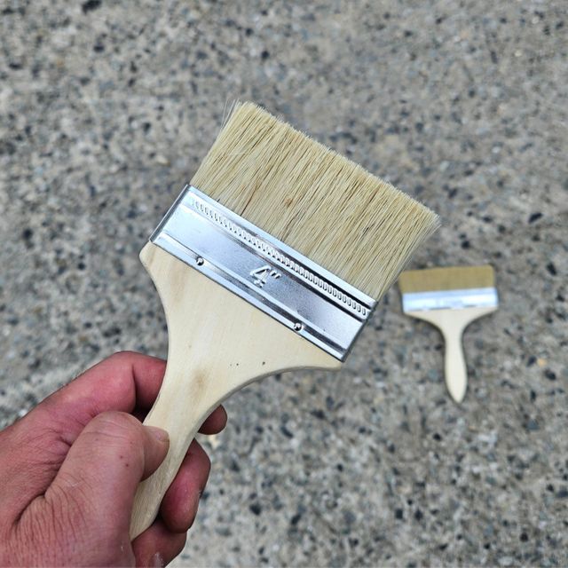 DIY 벽보수용 소형 페인트 브러쉬 평붓 일자붓