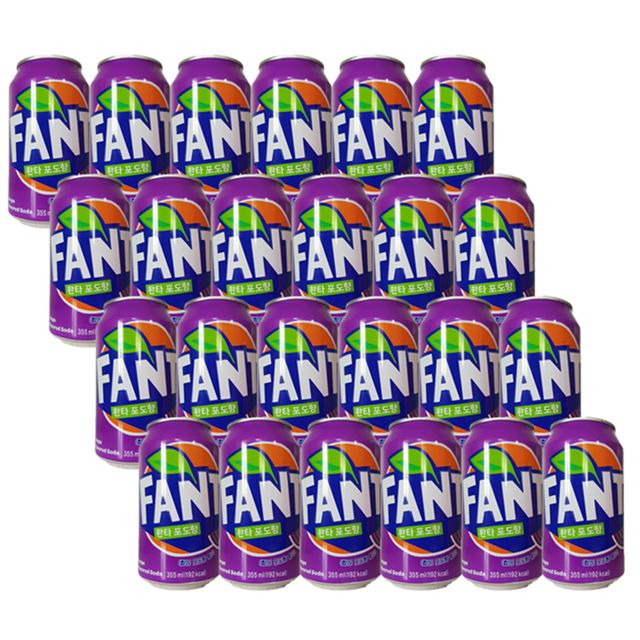 코카콜라 환타 포도 355ml 캔 24입 업소용 뚱캔