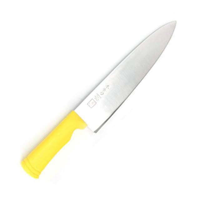 우수한 절삭력 일본 식도 주방칼 35.5cm 24호 노랑