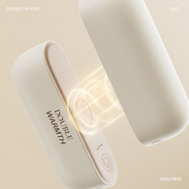 IN 보조배터리 DOUBLE ONE 분리식 USB 대용량 10000mA 핸드워머 손난로 충전식 핫팩