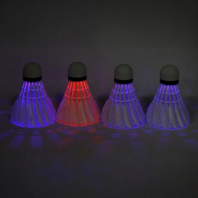 LED 발광 야광 셔틀콕 배드민턴 라이트 깃털공 랜덤컬러