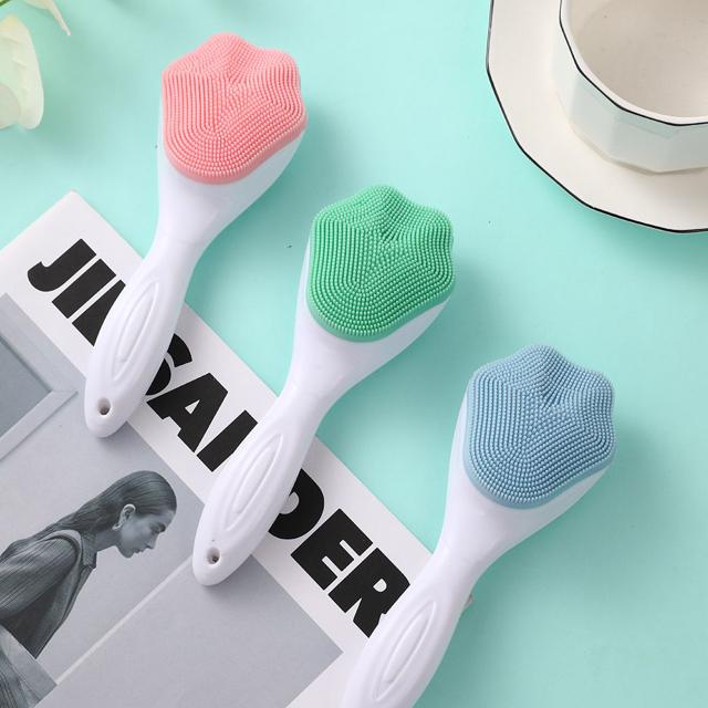 실리콘 페이스 브러쉬 피지 각질 제거 클렌징 브러쉬