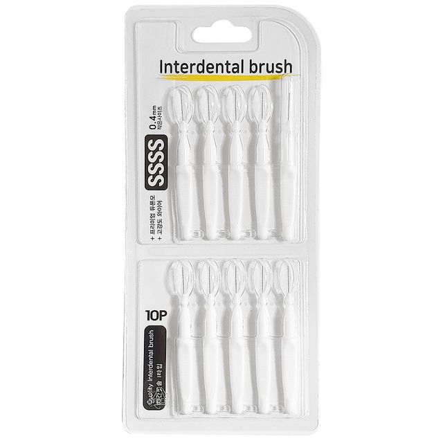 우일 치간칫솔I타입 0.4mm (10P SSSS)8700 치석브러쉬