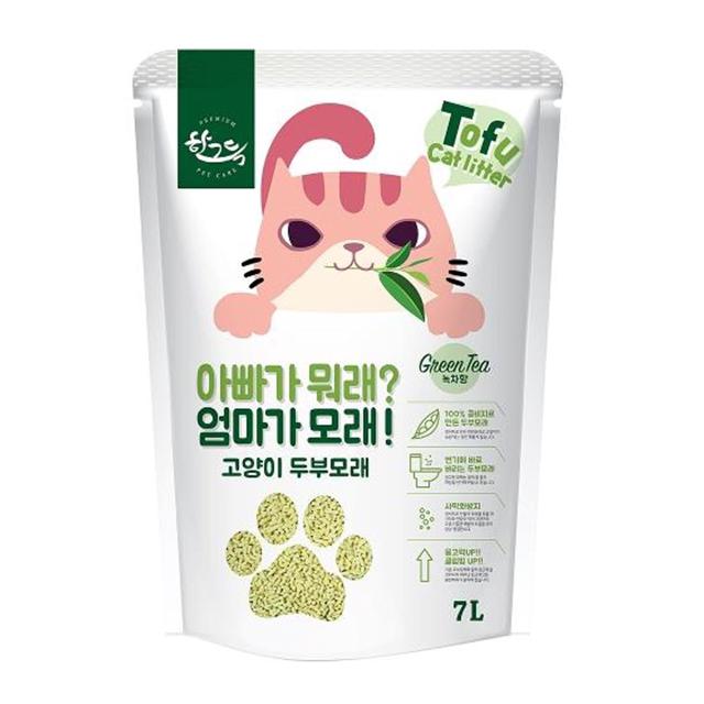 아빠라뭐래엄마가모래 고양이 두부모래 7L 녹차향