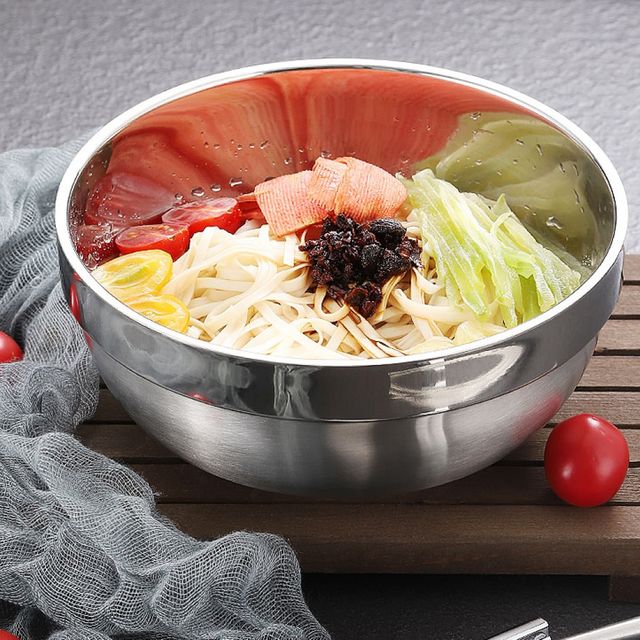 온더 이중스텐 그릇 2p 냉면기 라면그릇 냉면그릇 면