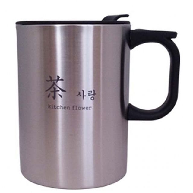 스텐머그컵_대용량 0.45L - 스테인리스 대용량 머그컵, 보온·보냉 우수