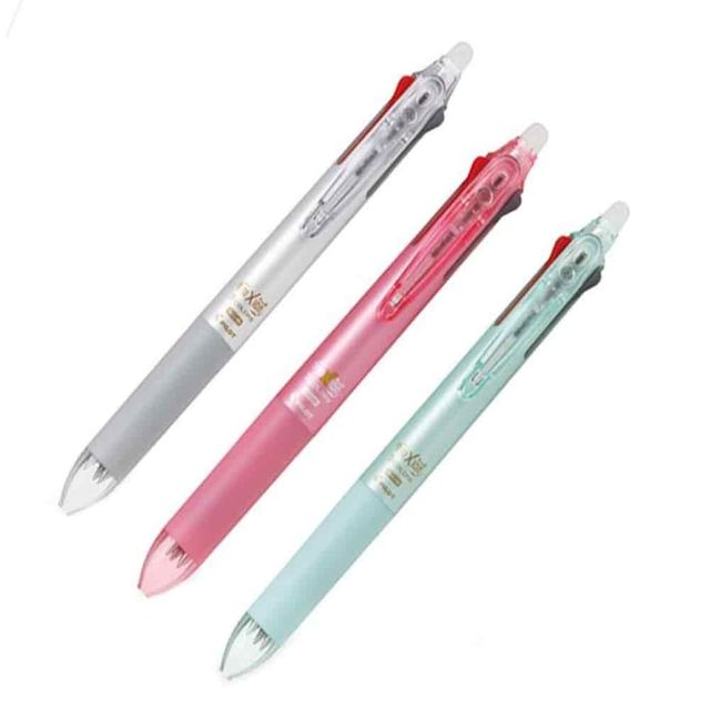 프릭션 3색 볼펜 0.38mm 노크식펜 학생볼펜 슬림볼펜 중학생볼펜