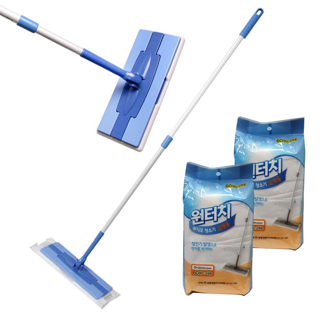 삼정크린 리필선택 원터치 정전기 부직포 청소기