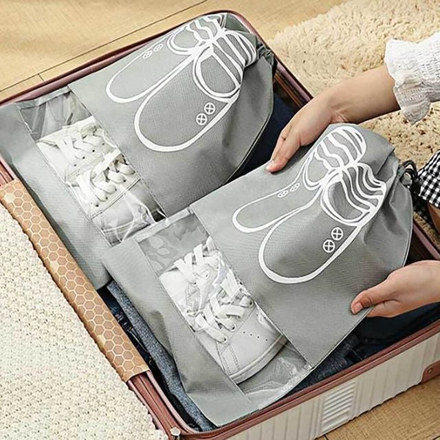 부직포 신발가방 여행용 주머니 파우치