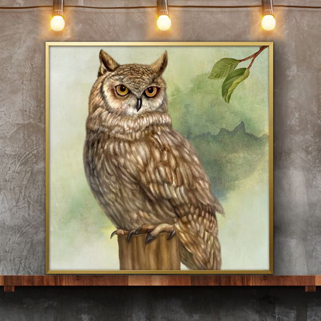 부엉이그림 액자 50G OWL9 풍수그림 돈들어오는