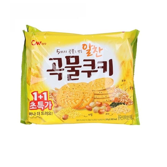 청우 6250 알찬곡물쿠키 400g (1+1)