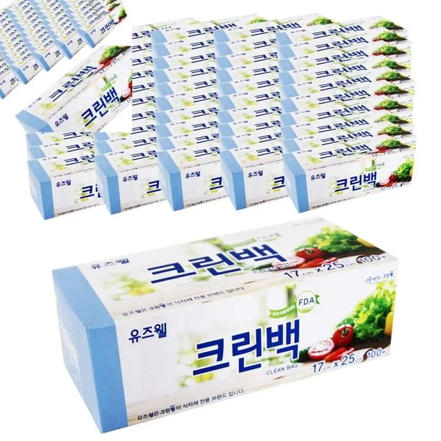 크린 유즈웰 크린백17x25x100매 50개입 위생백 크린백중 크린백17x25cm 위생팩