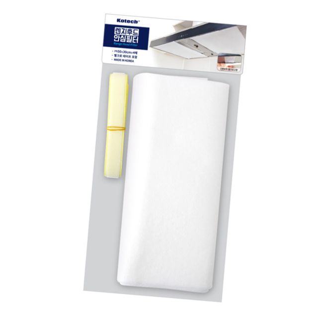 코텍 렌지후드 안심필터 4P 1SET 약 30x50cm 가스렌지용 오일필터