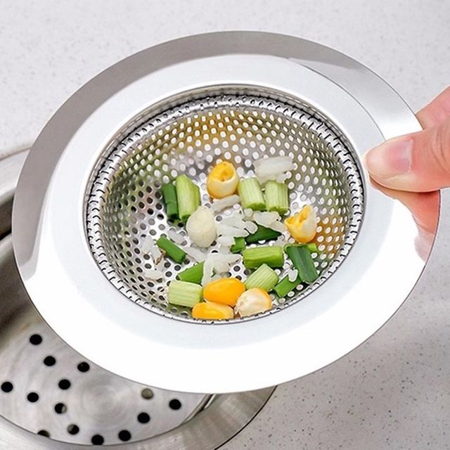 싱크대 배수망 촘촘 스테인리스 음식물 거름망 7.3cm