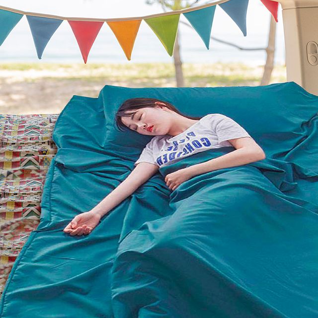 백패킹 침낭 라이너 얇은 여름 캠핑용