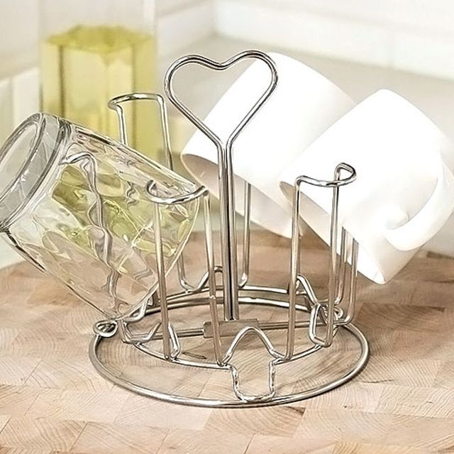 공간활용 주방 컵정리홀더 컵건조대