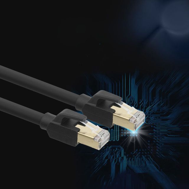랜케이블 Cat8 2M 기가비트 LAN 인터넷 랜선 케이블