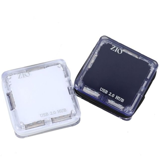ZIO USB 허브 U204 (USB 2.0 4포트 무전원) 블랙