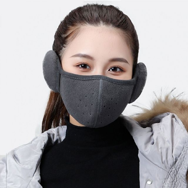 스포츠 운동 용 골프 방한 귀마개 기모 마스크 그레이