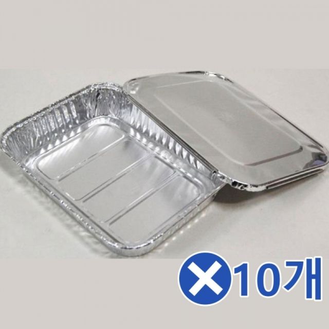 WL 5P 은박 일회용도시락x10개 김밥도시락 은박접시