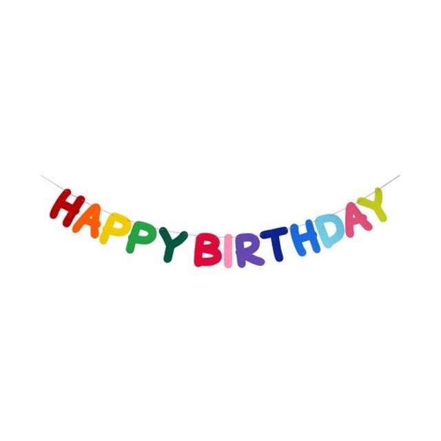 혜명몰 청양 벽걸이교구 펠트 생일가랜드 13장 - 개 (1개입) 파티장식 파티배경 데이지가랜드 글자가랜드
