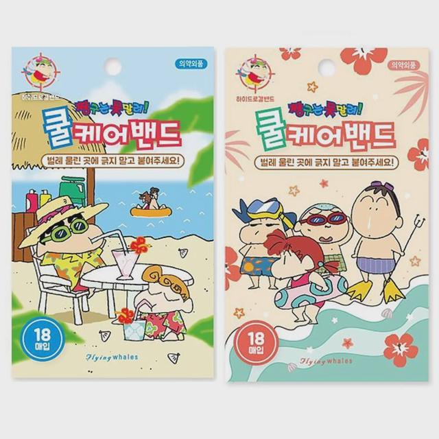 짱구는못말려 모기밴드 18매입 4P 여름 캠핑 겔밴드