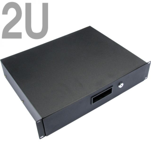 NM CYSD-2U(Black) 허브랙 2U 보안 서랍장(블랙)