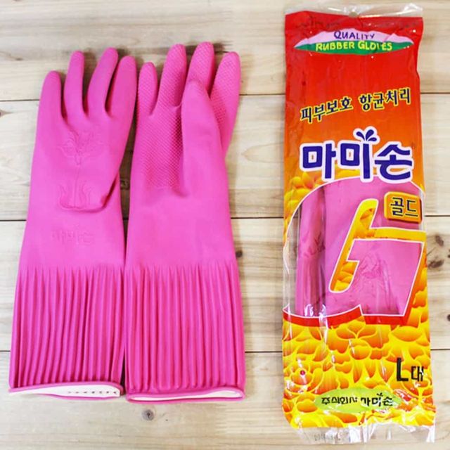마미손 고무장갑 L 핑크 주방장갑 주방고무장갑