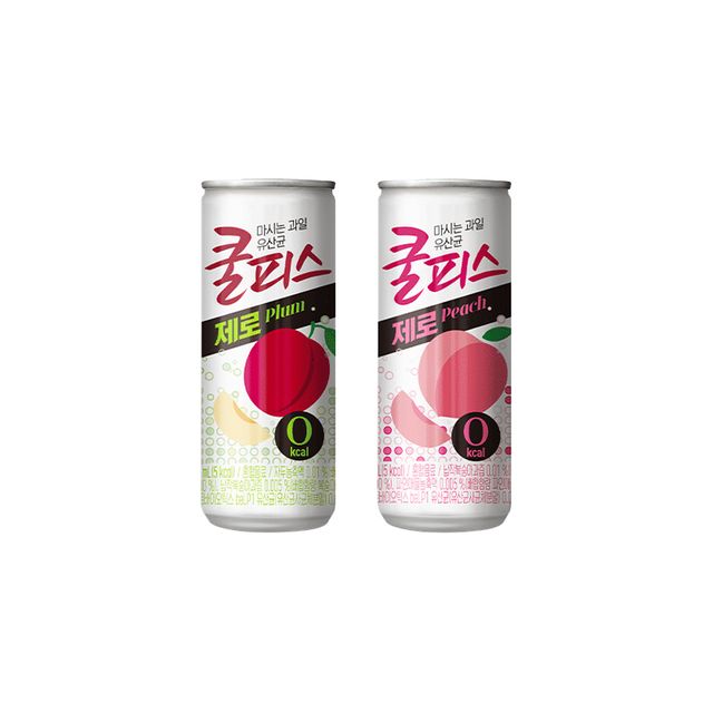 동원 쿨피스 제로 복숭아 자두 230ml 각 15입