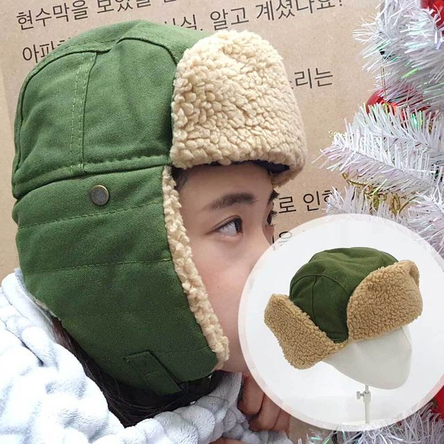 귀달이 방한모 뽀글이 군밤모자 카키 트루퍼햇 군밤장수