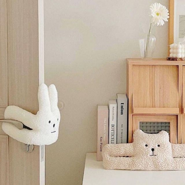 토끼 곰 캐릭터 인형 문손끼임방지 도어스토퍼 안전용품