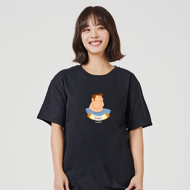 키밍 DAD 아빠 패밀리 그래픽 반팔티 가족 티셔츠