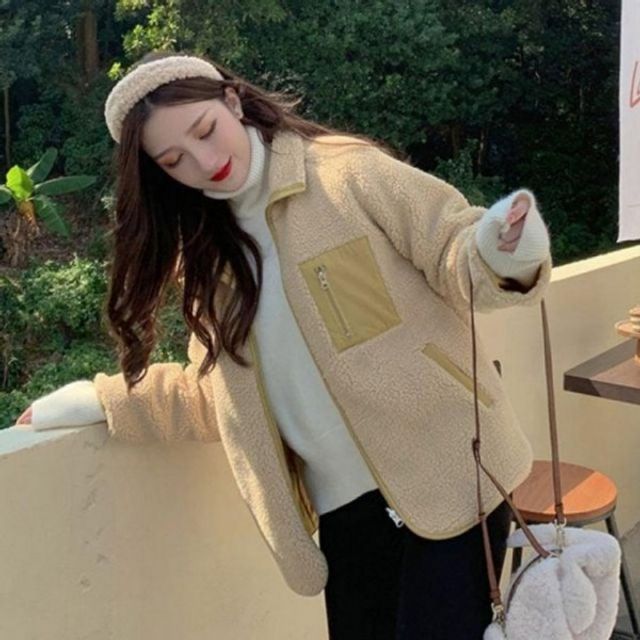 공용 후리스점퍼 쓰리컬러 양털자켓 양털 양털 뽀글이자켓 털점퍼 컴포트털자켓
