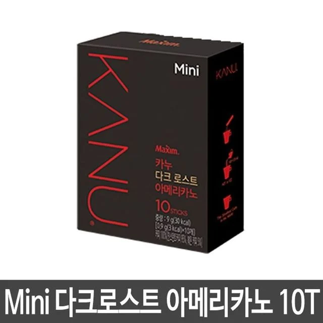 맥심 미니 카누 다크 로스트 아메리카노 스틱 커피