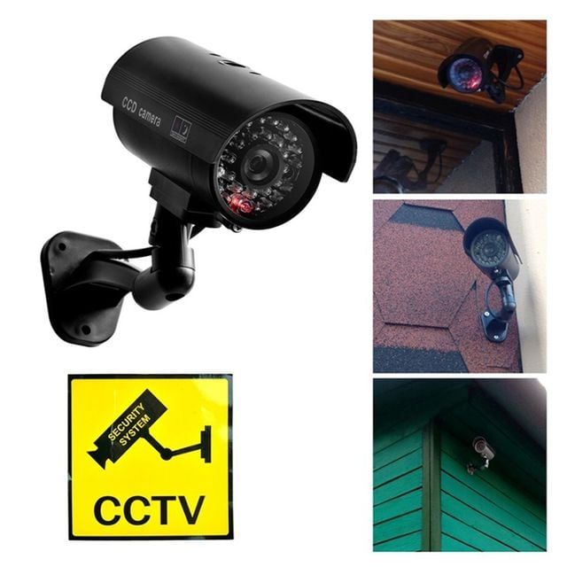 안전지킴 모형 CCTV 방범용 가짜 씨씨 카메라