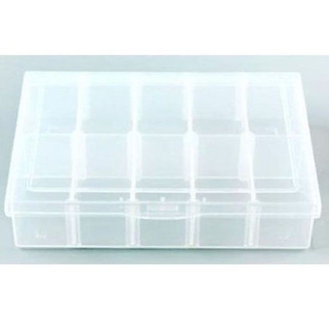 coms 다용도 PVC 수납함 (내부 10분배 13.5cm X 10cm)