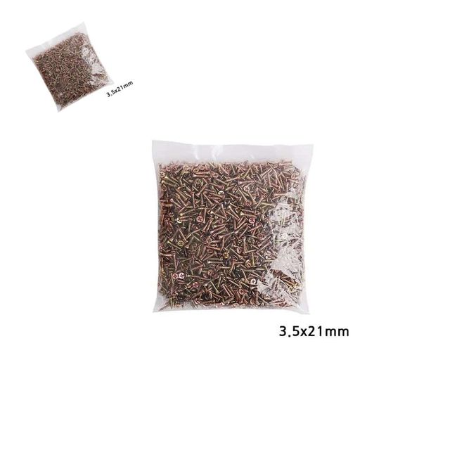 다용도 3.5mm 피스 나사못 2000개입 길이 21mm 목공피스 목재피스 나사못세트 나무못