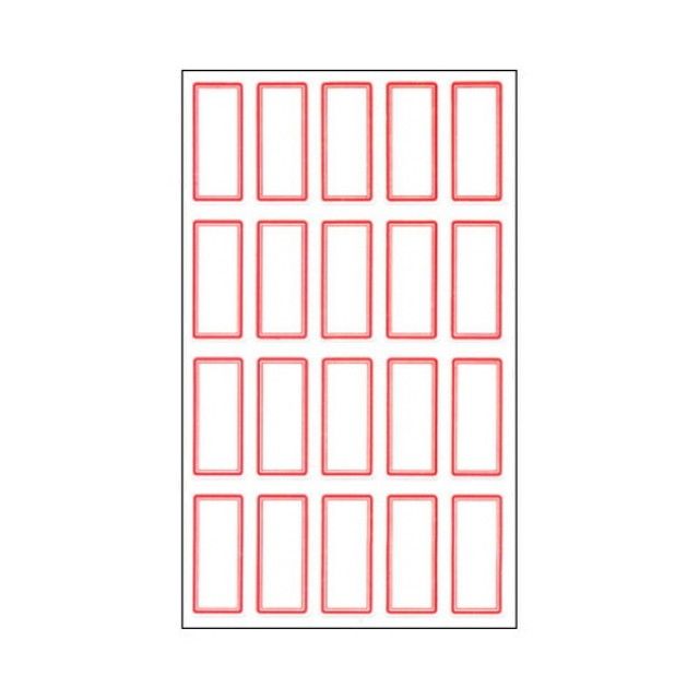 세모네모 10매x20묶음 일반 견출지 15x33 214