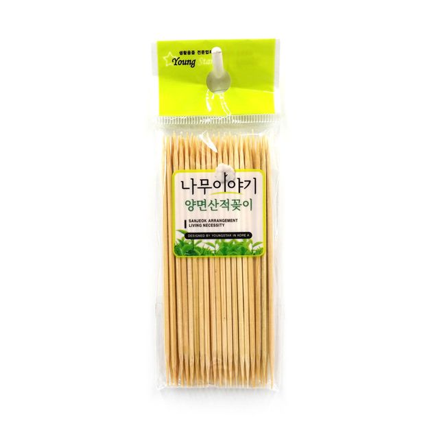 다용도 양면 산적꽂이 미니 10cm 50P 일회용품 꼬치