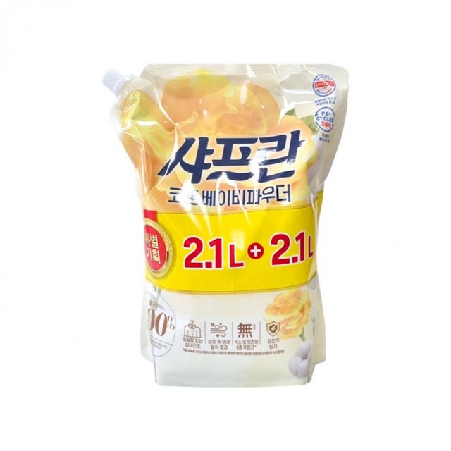 섬유유연제 코튼 베이비파우더 2100ml 2개입