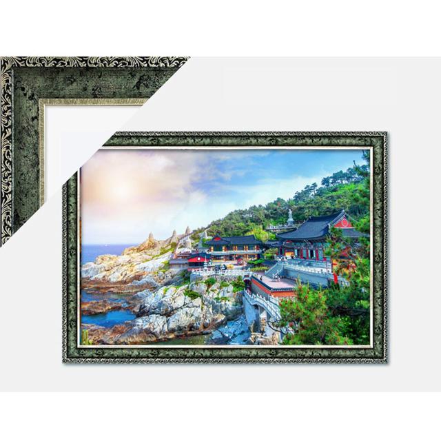 1000피스퍼즐 부산 해동 용궁사+앤틱카키 액자세트