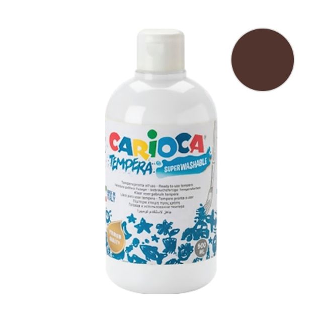 혜명몰 까리오까 템페라 물감 500 06.브라운 / 500ml - 개 (1개입) 색칠놀이 포스터물감 미술물감 템페라물
