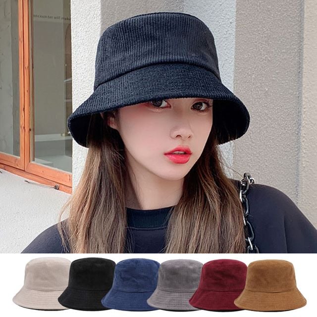 기본 스타일 예쁜 코듀로이 소재 데일리 벙거지