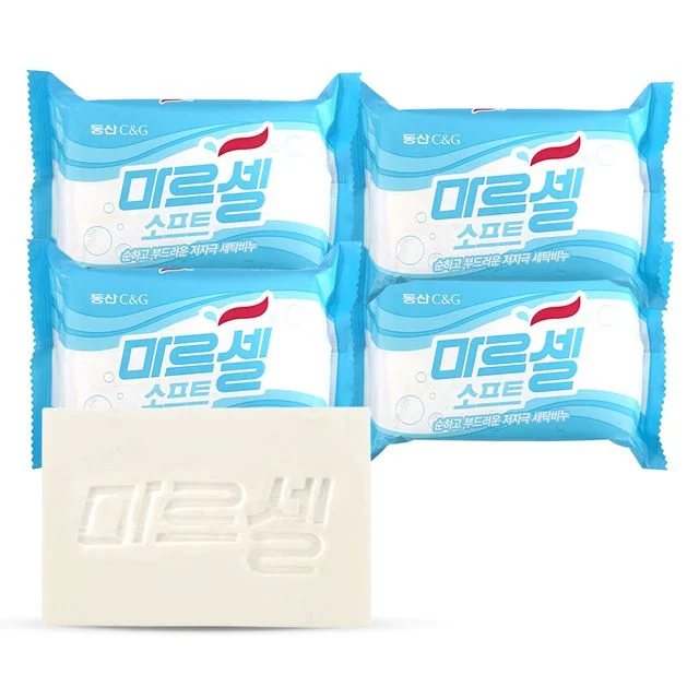 크리오 마르셀 소프트 저자극 세탁 빨래 비누 230g 4개입